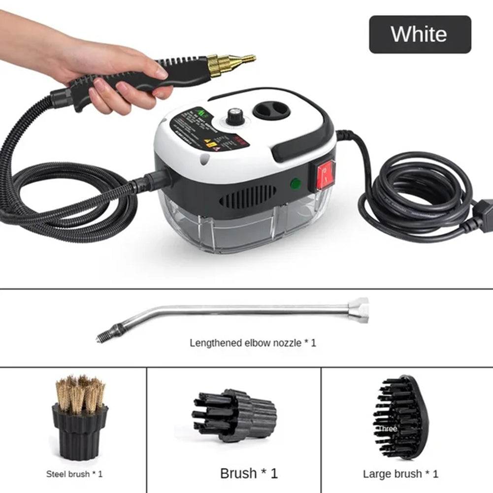Limpador a vapor alta pressão 2500W com 6 níveis ajustáveis para cozinha e casa