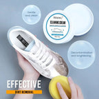 Creme limpadora para tênis brancos 100g sem água, limpeza eficaz de sneakers e canvas
