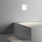 Luz de parede LED embutida com painel perfurado e sensor de movimento, 3W, para corredor e escadas