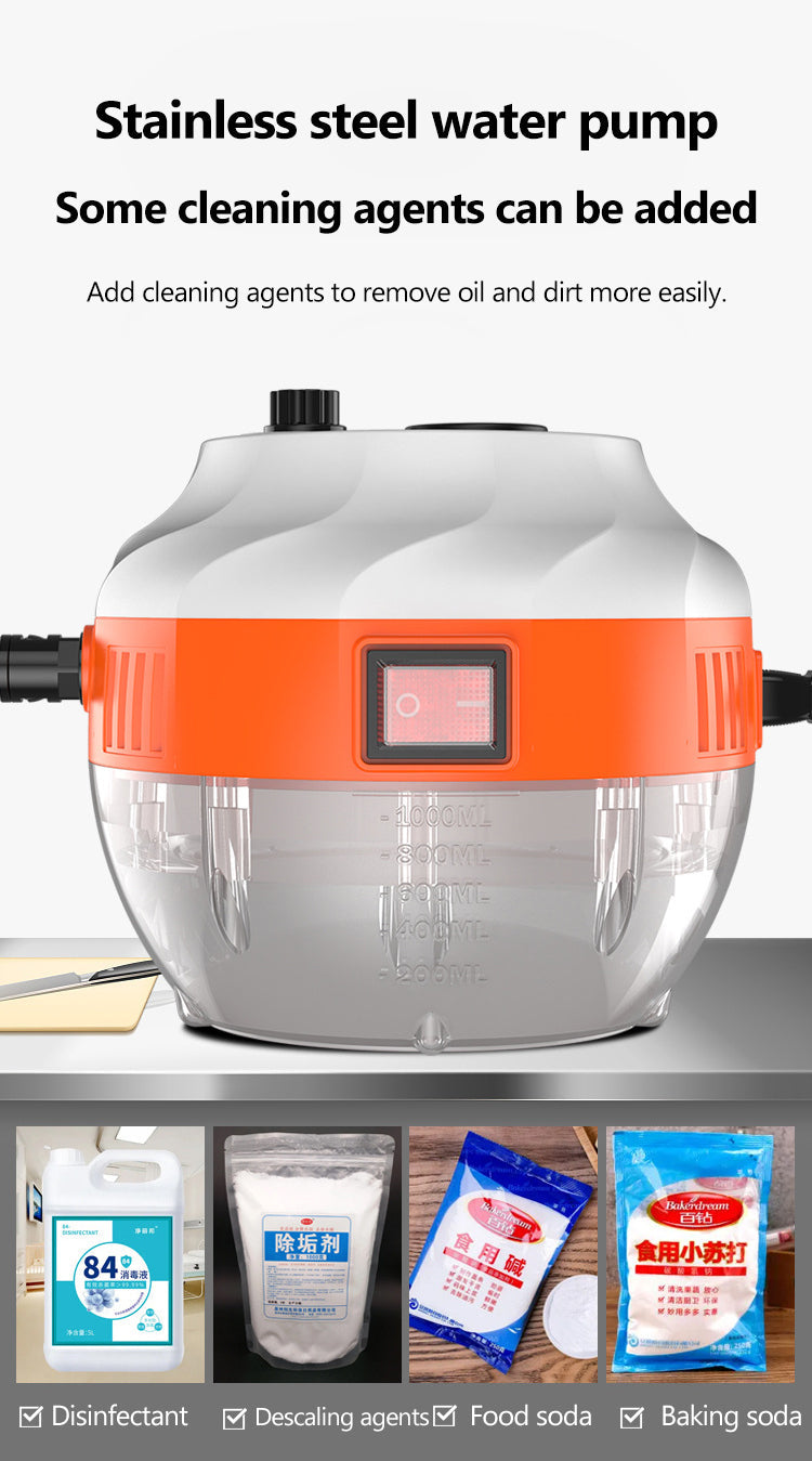 Limpador a vapor de alta pressão 2800W para cozinha, carro e superfícies domésticas