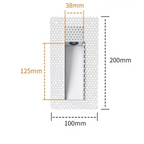 Luz de parede LED embutida com painel perfurado e sensor de movimento, 3W, para corredor e escadas