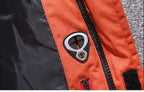 Parka de inverno homem impermeável corta-vento com plumas de pato e capuz ajustável