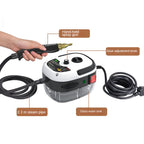 Limpador a vapor alta pressão 2500W com 6 níveis ajustáveis para cozinha e casa