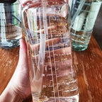 Garrafa de água 2L com canudo e marcação de tempo, para desporto e fitness, sem BPA