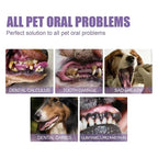 Gel oral reparador para cães kit com 3 unidades, antibacteriano e branqueador