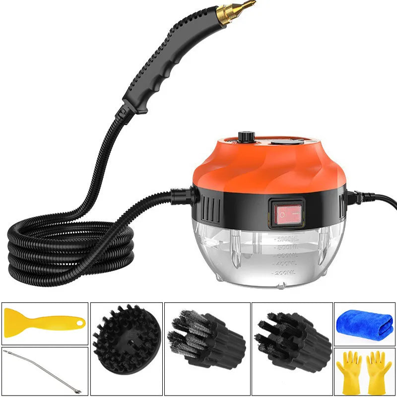 Limpador a vapor de alta pressão 2800W para cozinha, carro e superfícies domésticas