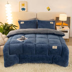 Edredom plush extra grosso antistático para outono e inverno