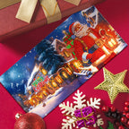 Kit de pintura diamante DIY com 12 cartões de Natal e aniversário, designs de boneco de neve e rena