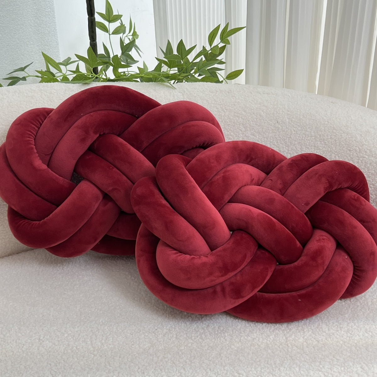 Almofadas decorativas de pelúcia macia, pack 2 unidades, design geométrico para sofá e cama