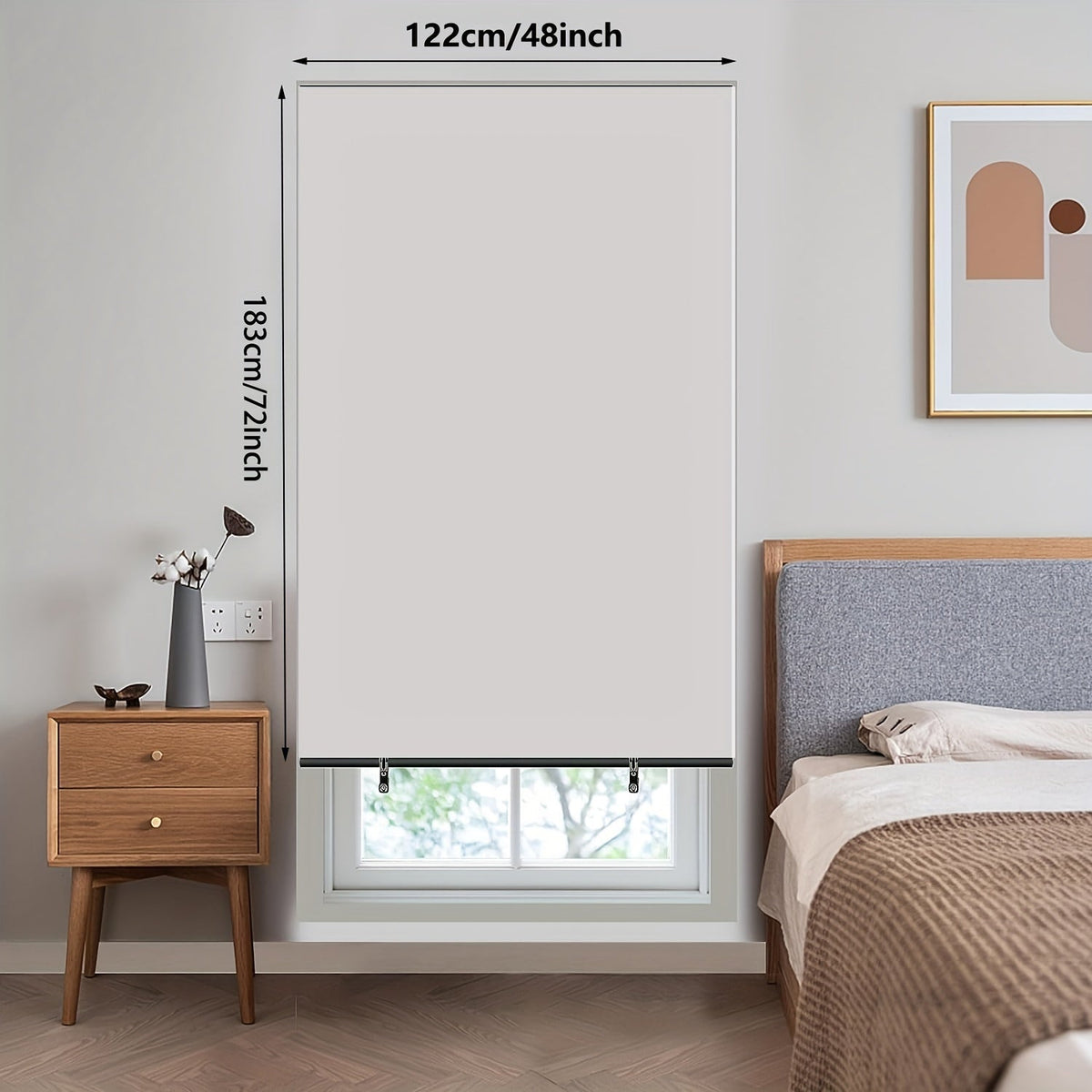 Cortinas blackout portáteis para quarto e viagens, bloqueio total de luz, poliéster
