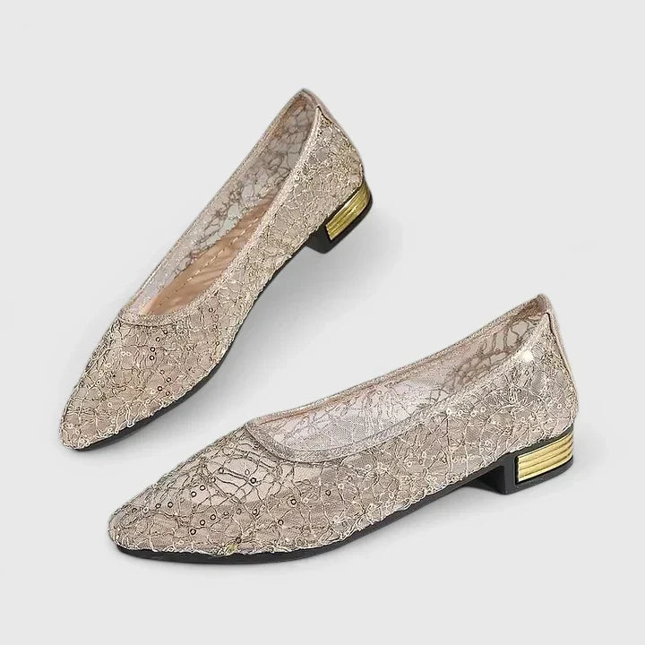 Sapatos ortopédicos femininos respiráveis leves com malha e sola antiderrapante