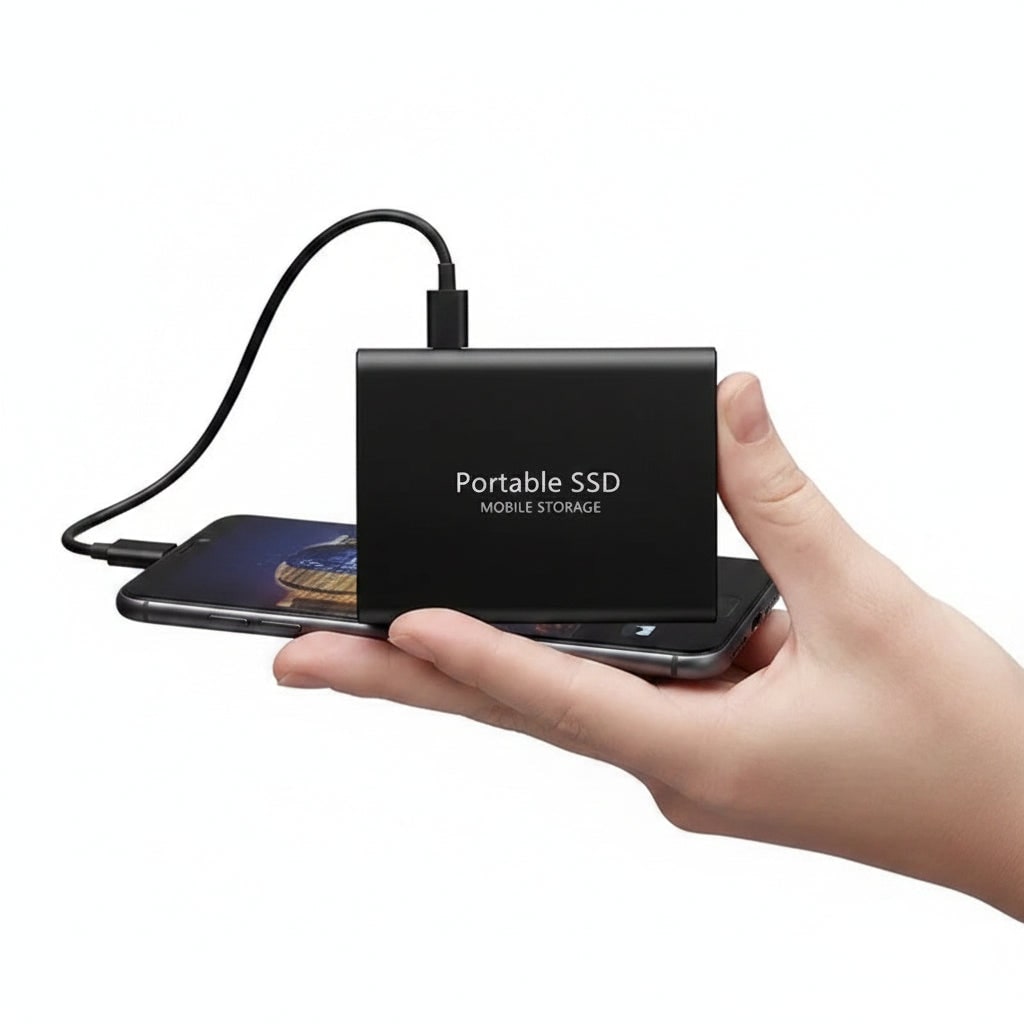 SSD externo portátil USB com carcaça de alumínio, alta velocidade 540 MB/s