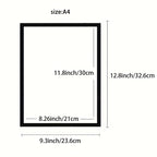 Molduras magnéticas para fotos A4, conjunto de 10, em ouro, prata e preto para decoração de parede