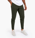 Calças de fato masculinas em tecido stretch elástico, elegantes e confortáveis para escritório