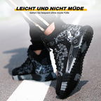 Sapatos de segurança com biqueira de aço e sola antiperforação Kevlar, leves e respiráveis
