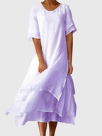 Vestido feminino decote aberto corte fluido elegante