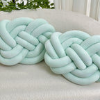 Almofadas decorativas de pelúcia macia, pack 2 unidades, design geométrico para sofá e cama