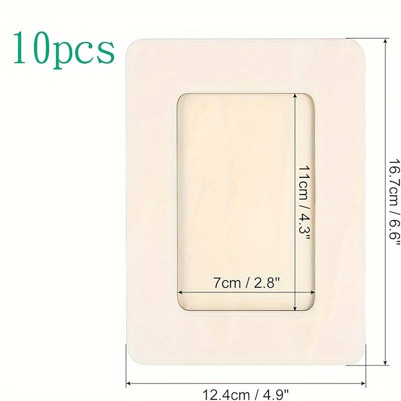 Molduras de foto em madeira conjunto de 10 unidades 12x17 cm decoração de mesa contemporânea
