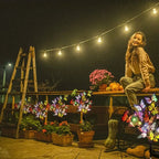 Luzes solares de borboleta para jardim, 56 LEDs, IP65, decoração exterior