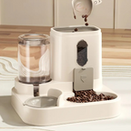 Comedouro automático 2 em 1 para cães e gatos com bebedouro por gravidade BPA-free