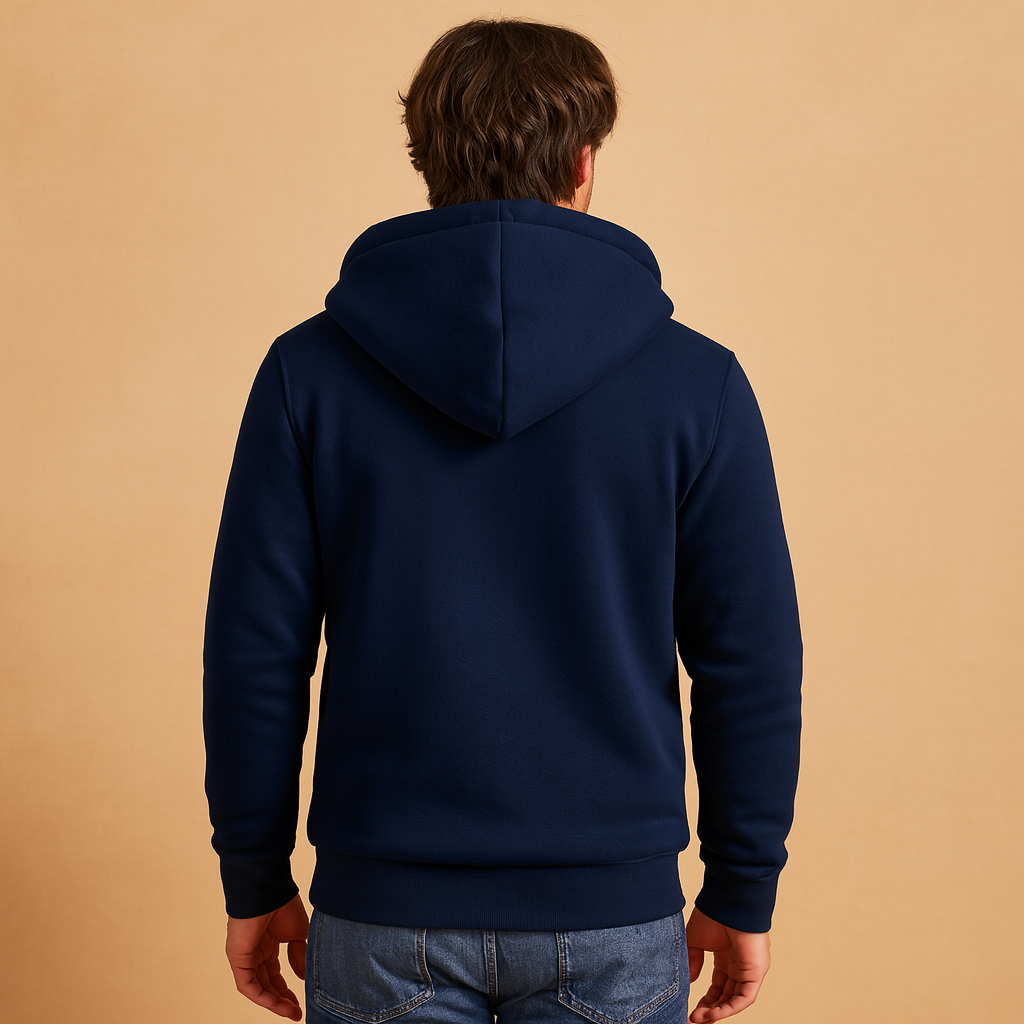 Colete fleece homem com fecho de correr e forro macio