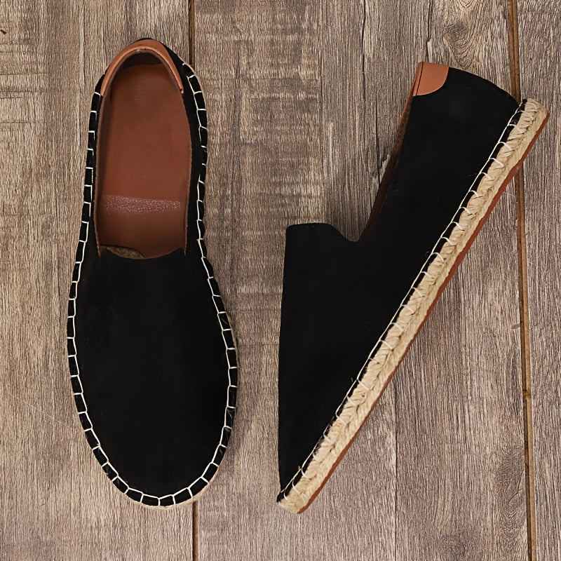 Espadrilles homem slip on casual respiráveis sola leve
