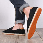 Espadrilles homem slip on casual respiráveis sola leve