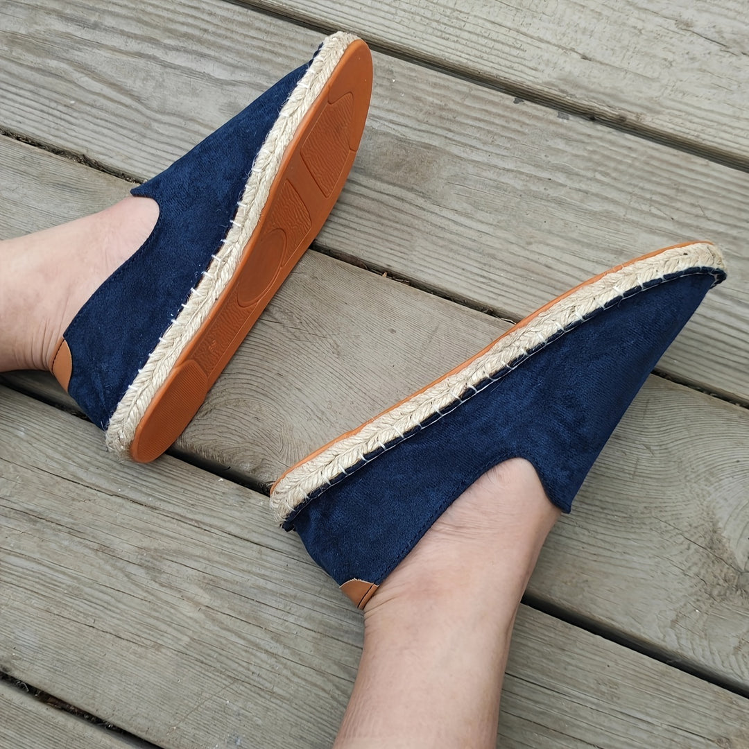 Espadrilles homem slip on casual respiráveis sola leve