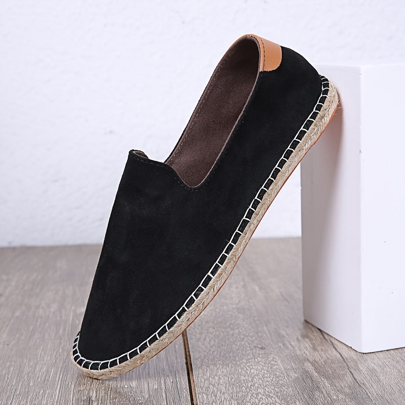 Espadrilles homem slip on casual respiráveis sola leve