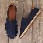 Espadrilles homem slip on casual respiráveis sola leve