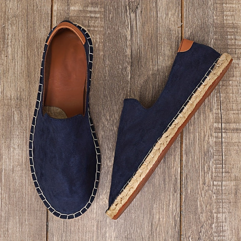 Espadrilles homem slip on casual respiráveis sola leve
