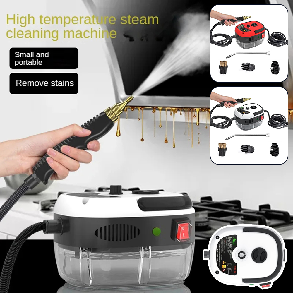 Limpador a vapor alta pressão 2500W com 6 níveis ajustáveis para cozinha e casa