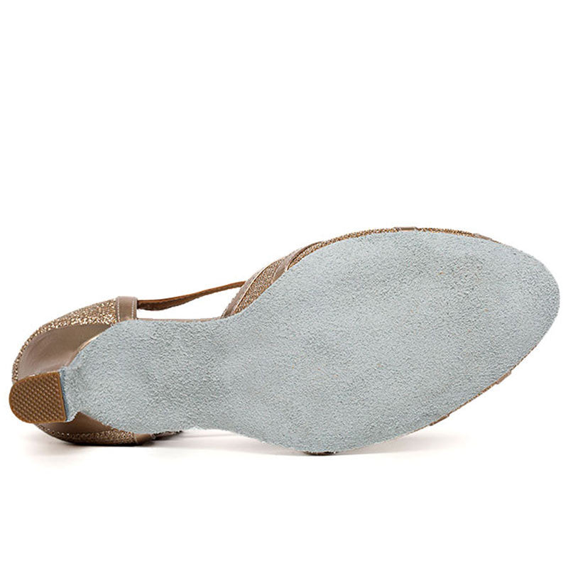 Sapatos de Dança Latina Femininos | Salsa com Brilho, Salto 7cm