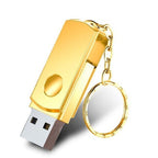 Pen Drive USB 3.0 2TB em alumínio, compacto com argola para chave, plug and play