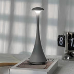 Candeeiro de mesa recarregável com toque sensitivo e luz regulável em alumínio