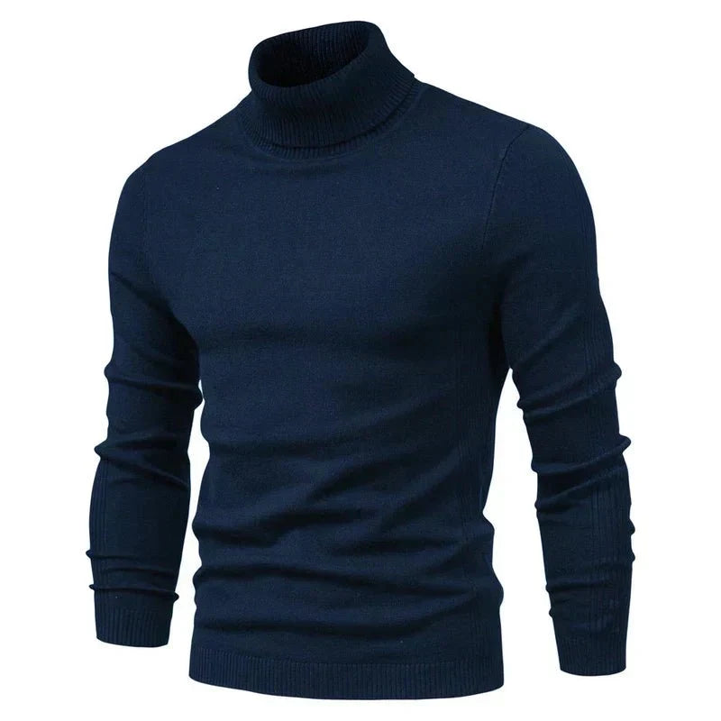 Camisola gola alta homem corte clássico regular em várias cores