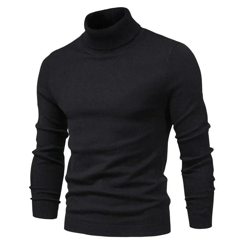 Camisola gola alta homem corte clássico regular em várias cores