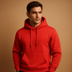 Hoodie homem casual com capuz e bolso canguru corte regular