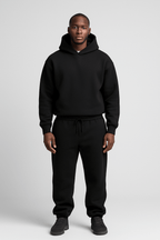 Conjunto treino homem oversized hoodie e jogger 2 peças