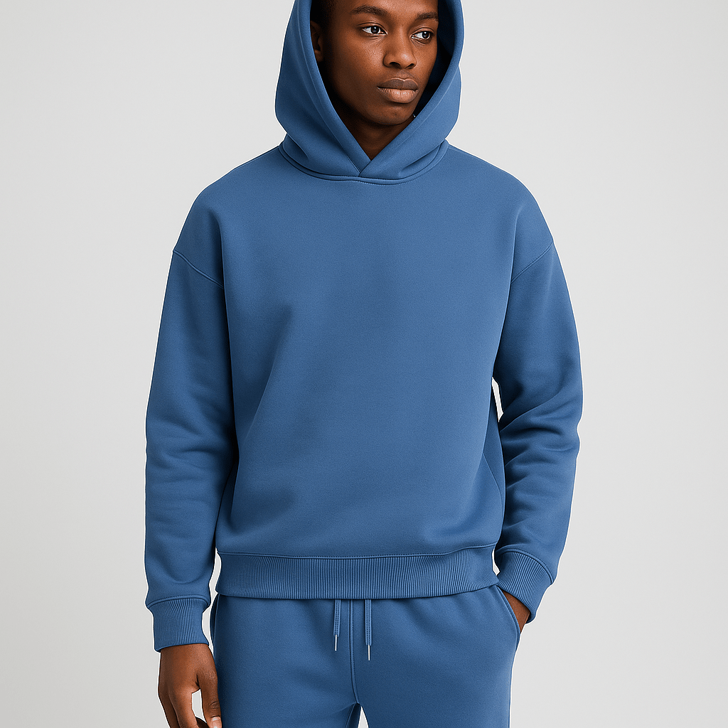 Conjunto treino homem oversized hoodie e jogger 2 peças