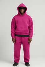 Conjunto treino homem oversized hoodie e jogger 2 peças