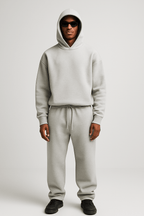 Conjunto treino homem oversized hoodie e jogger 2 peças