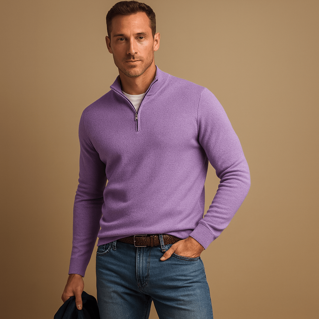 Camisola homem half-zip regular fit, visual moderno e desportivo