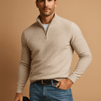 Camisola homem half-zip regular fit, visual moderno e desportivo