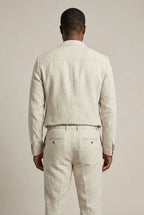 Conjunto masculino linho blazer e calça relaxed fit