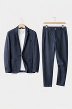 Conjunto masculino linho blazer e calça relaxed fit