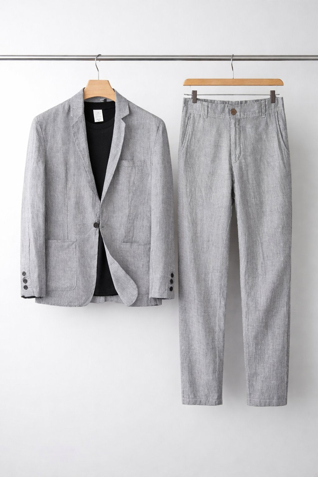 Conjunto masculino linho blazer e calça relaxed fit