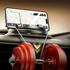 Suporte de telemóvel para carro rotação 360°, montagem em painel ou ventilação, universal
