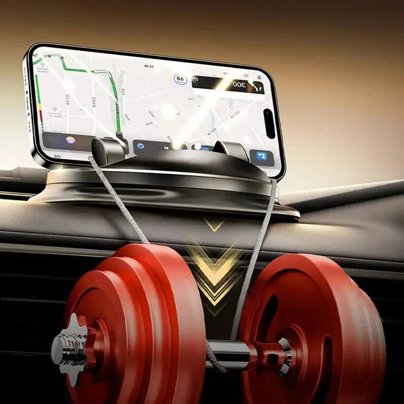 Suporte de telemóvel para carro rotação 360°, montagem em painel ou ventilação, universal