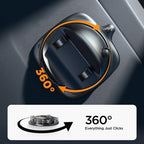 Suporte de telemóvel para carro rotação 360°, montagem em painel ou ventilação, universal